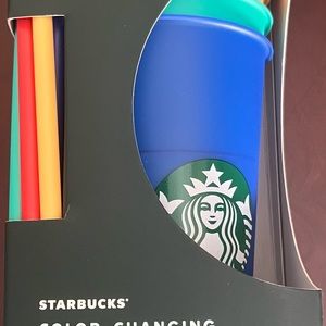 New in box Starbucks Color Changing Reusable Cold Cups